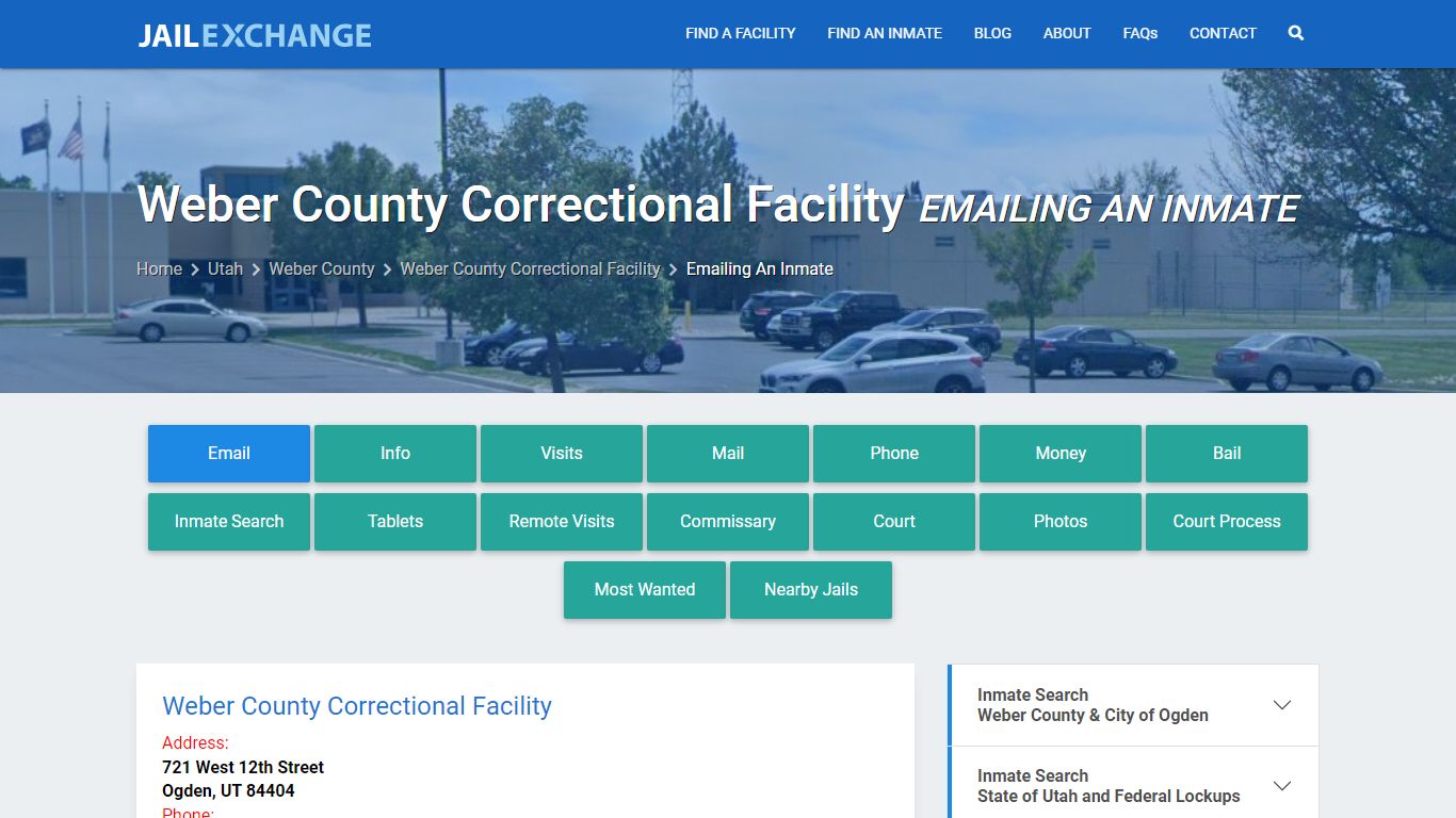 Inmate Text, Email - Weber County Correctional Facility, UT - Jail Exchange